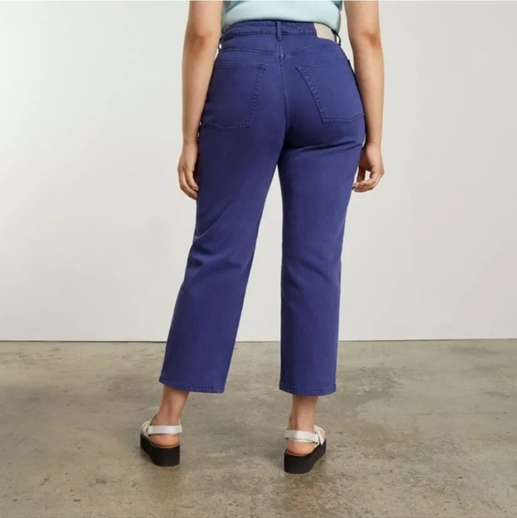 EVERLANE Womens 32 The Curvy Way-High Jean Blue Pants - Picture 2 of 7